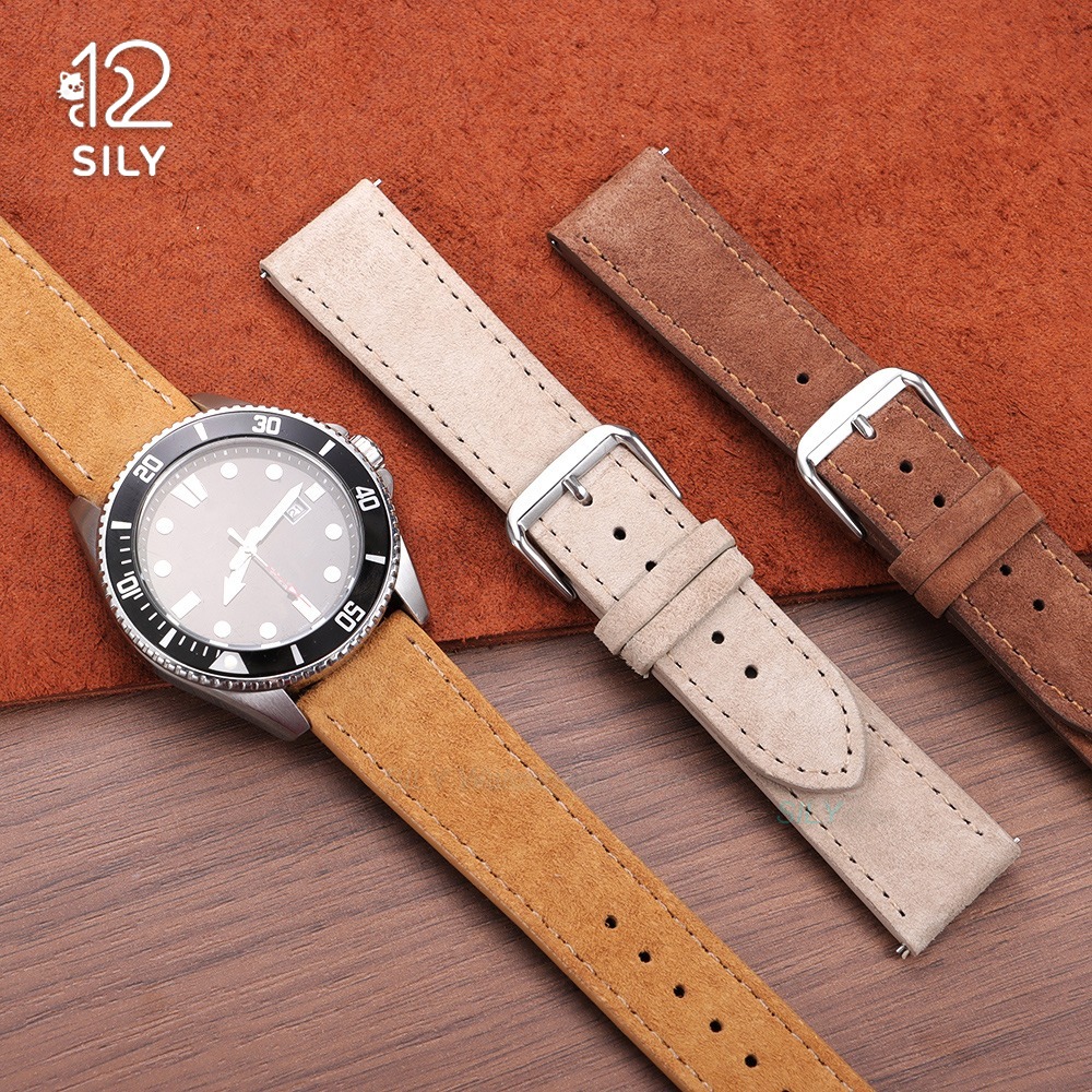 Suede Strap Watch - 18mm 19mm 20mm 22mm Watch Bands
