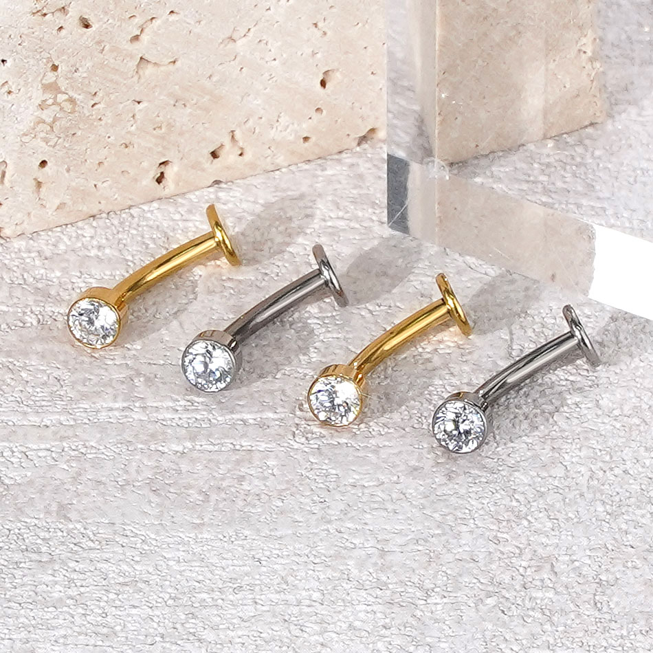 1/10Pcs Titanium Curved Belly  - Curved Spring Bar 评论和价格