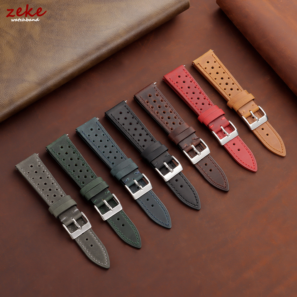 Vintage Racing Leather Watch S - Leather Strap Quick Release 评论和价格