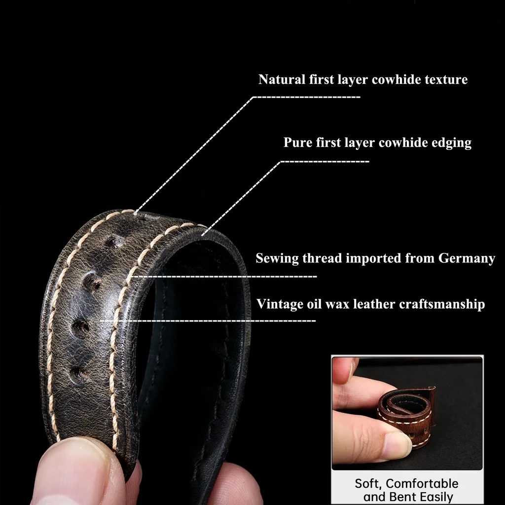 High Quality Genuine Leather S - Leather Strap Quick Release 评论和价格