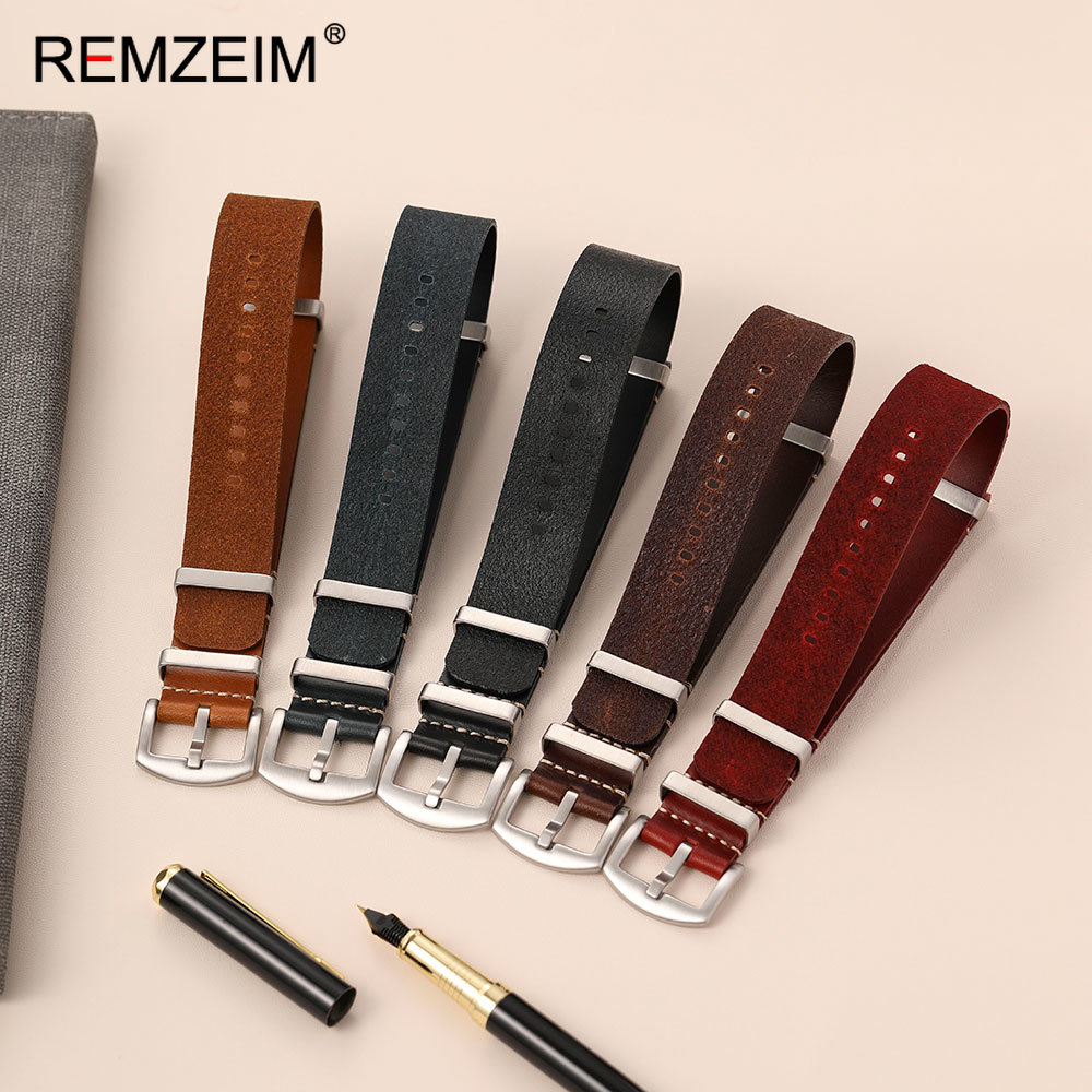 18mm 20mm 22mm 24mm Men Calfsk - Suede Strap Watch 评论和价格