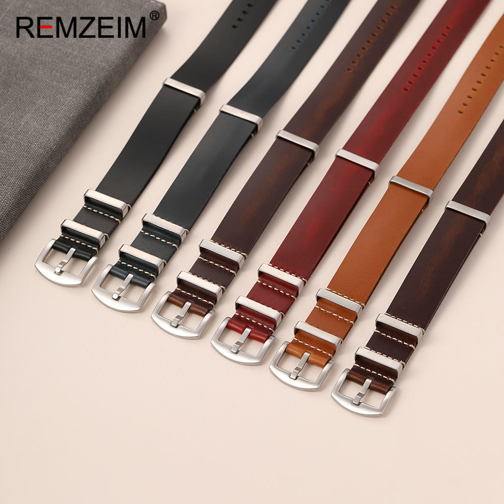 18mm 20mm 22mm 24mm Men Calfsk - Suede Strap Watch 评论和价格