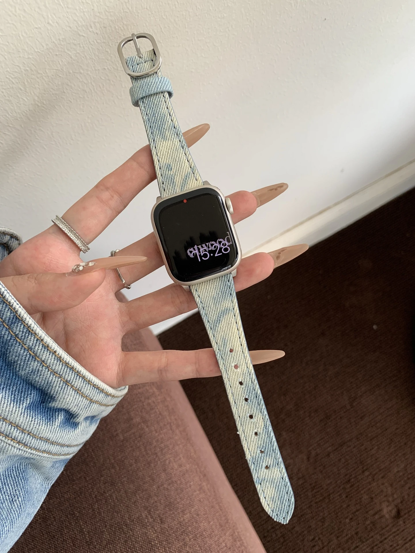 20mm Multi Color Denim Bracele - Canvas Strap Watch 评论和价格