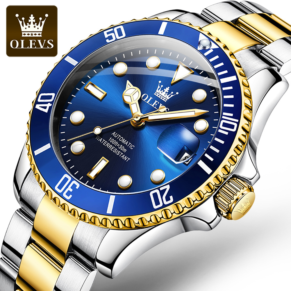 OLEVS 6650 Men Watch Classic O - Rolex Watch Submariner 评论和价格