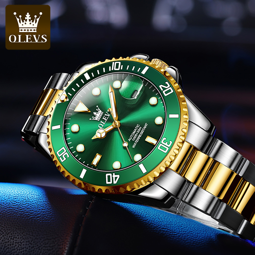 OLEVS 6650 Men Watch Classic O - Rolex Watch Submariner 评论和价格